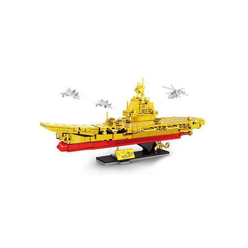 MINGDI LEIBAO K2095 2095 VŨ KHÍ QUAN TRỌNG NHẤT CỦA ĐẤT NƯỚC PHIÊN BẢN SƯU TẬP VÀNG TÀU SÂN BAY TRANG BỊ ĐỘNG CƠ THÔNG THƯỜNG SƠN ĐÔNG bộ đồ chơi xếp lắp ráp ghép mô hình Military Army Quân Sự Bộ Đội 520 khối