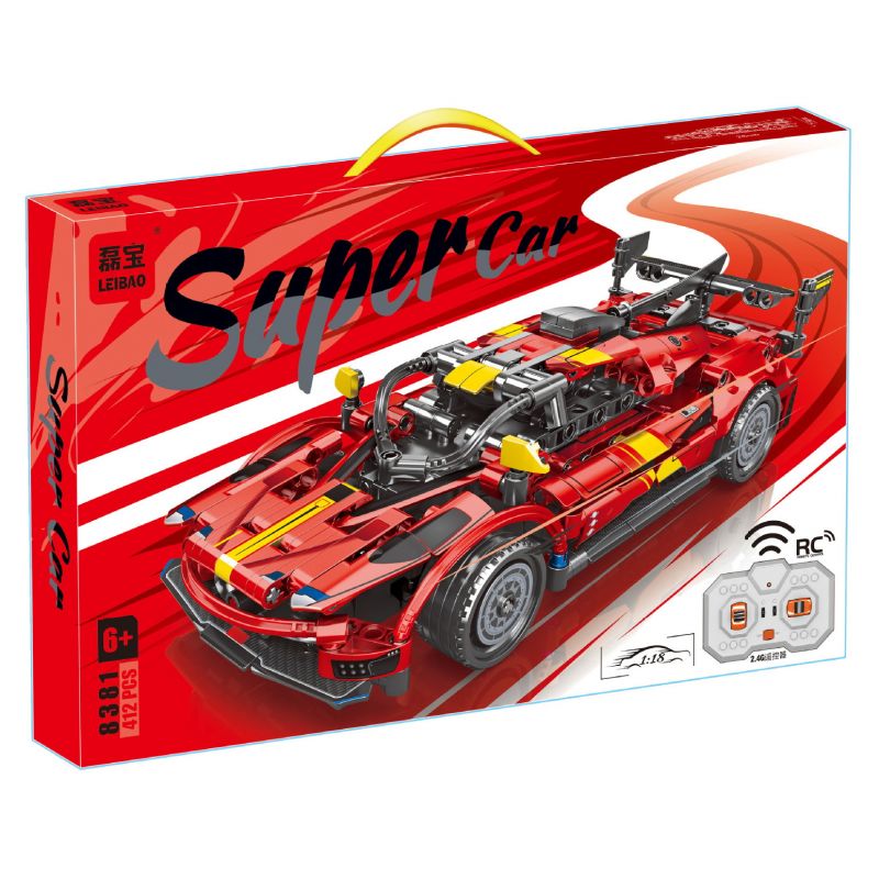 LEIBAO 8381 SIÊU XE bộ đồ chơi xếp lắp ráp ghép mô hình Technic Kỹ Thuật Công Nghệ Cao Mô Hình Phương Tiện 412 khối