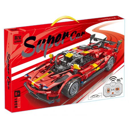 LEIBAO 8381 SIÊU XE bộ đồ chơi xếp lắp ráp ghép mô hình Technic Kỹ Thuật Công Nghệ Cao Mô Hình Phương Tiện 412 khối