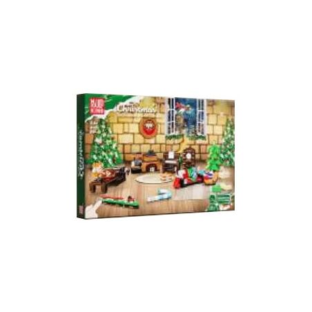 MouldKing 10165 Mould King 10165 LỊCH ĐẾM NGƯỢC GIÁNG SINH BLIND BOX POKE FUN bộ đồ chơi xếp lắp ráp ghép mô hình Creator Sáng Tạo 725 khối