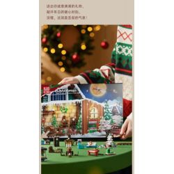 MouldKing 10165 Mould King 10165 LỊCH ĐẾM NGƯỢC GIÁNG SINH BLIND BOX POKE FUN bộ đồ chơi xếp lắp ráp ghép mô hình Creator Sáng Tạo 725 khối