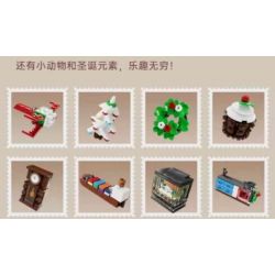 MouldKing 10165 Mould King 10165 LỊCH ĐẾM NGƯỢC GIÁNG SINH BLIND BOX POKE FUN bộ đồ chơi xếp lắp ráp ghép mô hình Creator Sáng Tạo 725 khối