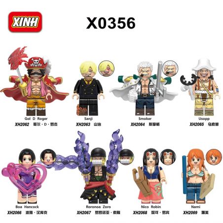 XINH 2066 2067 2068 2069 X0356 0356 2062 2063 2064 2065 NHÂN VẬT NHỎ ONE PIECE 8 LOẠI bộ đồ chơi xếp lắp ráp ghép mô hình Movie & Game Phim Và Trò Chơi