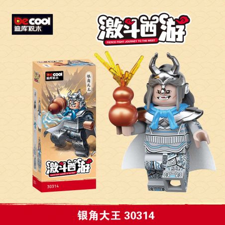 DECOOL BRICKCOOL 30314 TÂY DU KÝ SỪNG BẠC VUA bộ đồ chơi xếp lắp ráp ghép mô hình Collectable Minifigures FIERCE FIGHT JOURNEY TO THE WEST Búp Bê Sưu Tầm