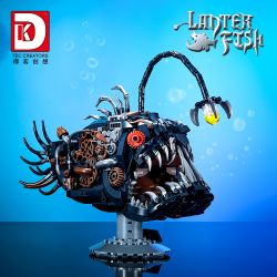 DK 7042 CÁ ĐÈN LỒNG CƠ KHÍ bộ đồ chơi xếp lắp ráp ghép mô hình LANTERN FISH 1038 khối