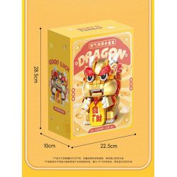 FEMIBOX S44050 44050 CHÚ RỒNG VÀNG NHỎ ĐẦY CỦA CẢI bộ đồ chơi xếp lắp ráp ghép mô hình Arts & Crafts 583 khối