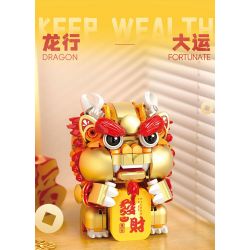 FEMIBOX S44050 44050 CHÚ RỒNG VÀNG NHỎ ĐẦY CỦA CẢI bộ đồ chơi xếp lắp ráp ghép mô hình Arts & Crafts 583 khối