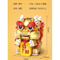 FEMIBOX S44051 44051 CHÚ SƯ TỬ NHỎ DỄ THƯƠNG TRÀN ĐẦY PHƯỚC LÀNH bộ đồ chơi xếp lắp ráp ghép mô hình Arts & Crafts 444 khối