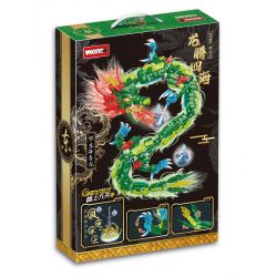 WOMA C0696 0696 RỒNG BAY VƯỢT BIỂN XANH CỦA HOA ĐÔNG bộ đồ chơi xếp lắp ráp ghép mô hình 874 khối