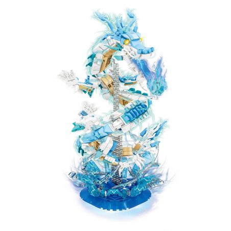 WOMA C0699 0699 RỒNG BAY VÒNG QUANH THẾ GIỚI BĂNG BIỂN BẮC bộ đồ chơi xếp lắp ráp ghép mô hình Movie & Game Phim Và Trò Chơi 858 khối