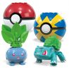 MEGA BLOKS HWR77 POKÉMON bộ đồ chơi xếp lắp ráp ghép mô hình Movie & Game POKÉMON GRASS-TYPE TRAINER TEAM Phim Và Trò Chơi 118 khối