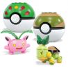 MEGA BLOKS HWR77 POKÉMON bộ đồ chơi xếp lắp ráp ghép mô hình Movie & Game POKÉMON GRASS-TYPE TRAINER TEAM Phim Và Trò Chơi 118 khối