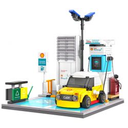 CADA DOUBLEE C66029 66029 TRẠM SẠC VỎ bộ đồ chơi xếp lắp ráp ghép mô hình City Thành Phố 308 khối