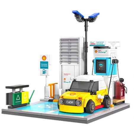 CADA DOUBLEE C66029 66029 TRẠM SẠC VỎ bộ đồ chơi xếp lắp ráp ghép mô hình City Thành Phố 308 khối