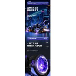 IM.MASTER QIHUI 9830-2 BẬC THẦY VŨ KHÍ SIÊU XE NỔ APOLLO DRIFT tỷ lệ 1:10 bộ đồ chơi xếp lắp ráp ghép mô hình Technic Kỹ Thuật Công Nghệ Cao Mô Hình Phương Tiện 2381 khối