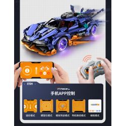 IM.MASTER QIHUI 9830-2 BẬC THẦY VŨ KHÍ SIÊU XE NỔ APOLLO DRIFT tỷ lệ 1:10 bộ đồ chơi xếp lắp ráp ghép mô hình Technic Kỹ Thuật Công Nghệ Cao Mô Hình Phương Tiện 2381 khối