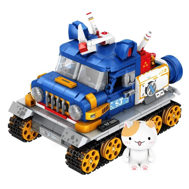 INBRIXX 885303 MỘT NHÓM MÈO XE BỌC THÉP CỦA DUMPLING bộ đồ chơi xếp lắp ráp ghép mô hình Movie & Game Phim Và Trò Chơi 628 khối