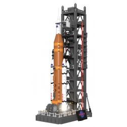 DK 7007 HẠ CÁNH LÊN MẶT TRĂNG HỆ THỐNG PHÓNG VÀO KHÔNG GIAN bộ đồ chơi xếp lắp ráp ghép mô hình City MOON LANDING PROGRAM SPACE Thành Phố 908 khối