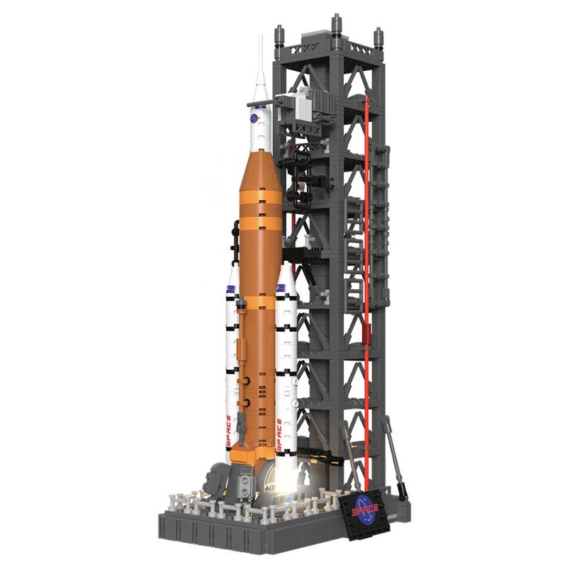 DK 7007 HẠ CÁNH LÊN MẶT TRĂNG HỆ THỐNG PHÓNG VÀO KHÔNG GIAN bộ đồ chơi xếp lắp ráp ghép mô hình City MOON LANDING PROGRAM SPACE Thành Phố 908 khối