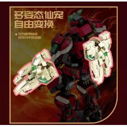 SEMBO 106007 VINH QUANG BÁ QUYỀN TỨ VƯƠNG MA THUẬT LI SHOU bộ đồ chơi xếp lắp ráp ghép mô hình 921 khối