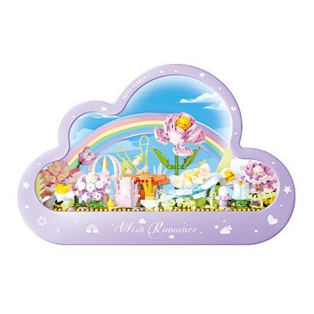 GOQI GQ-3046 3046 GQ3046 ĐÈN GƯƠNG MÂY GQ NGẮM HOA NỞ LẶNG LẼ bộ đồ chơi xếp lắp ráp ghép mô hình