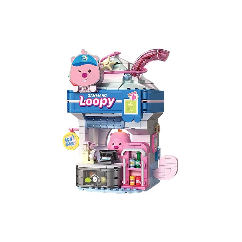 TOP TOY TC2329 2329 ZANMANG LOOPY FUN LI YOUBING BAR bộ đồ chơi xếp lắp ráp ghép mô hình 380 khối