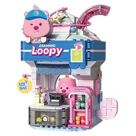 TOP TOY TC2329 2329 ZANMANG LOOPY FUN LI YOUBING BAR bộ đồ chơi xếp lắp ráp ghép mô hình 380 khối