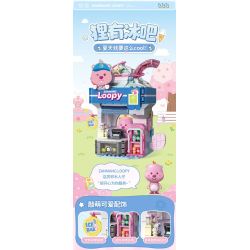 TOP TOY TC2330 2330 ZANMANG LOOPY THÚ VỊ CHÚ GẤU TRÚC LAO VÀO TRANH GIÀNH VÀNG bộ đồ chơi xếp lắp ráp ghép mô hình 380 khối