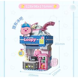 TOP TOY TC2330 2330 ZANMANG LOOPY THÚ VỊ CHÚ GẤU TRÚC LAO VÀO TRANH GIÀNH VÀNG bộ đồ chơi xếp lắp ráp ghép mô hình 380 khối