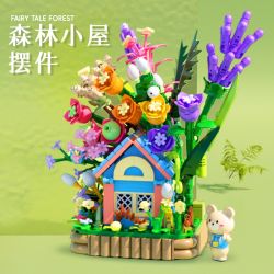 DUOMAIKA D2012 2012 CABIN RỪNG CỦA GẤU bộ đồ chơi xếp lắp ráp ghép mô hình FOREST HOUSE