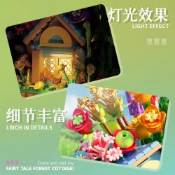 DUOMAIKA D2012 2012 CABIN RỪNG CỦA GẤU bộ đồ chơi xếp lắp ráp ghép mô hình FOREST HOUSE