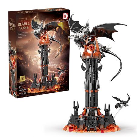 DK 7043 THÁP TỐI bộ đồ chơi xếp lắp ráp ghép mô hình The Lord Of The Rings Chúa Nhẫn 997 khối