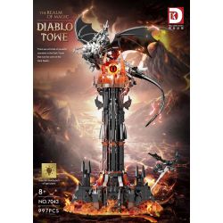 DK 7043 THÁP TỐI bộ đồ chơi xếp lắp ráp ghép mô hình The Lord Of The Rings Chúa Nhẫn 997 khối