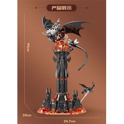 DK 7043 THÁP TỐI bộ đồ chơi xếp lắp ráp ghép mô hình The Lord Of The Rings Chúa Nhẫn 997 khối