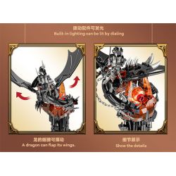 DK 7043 THÁP TỐI bộ đồ chơi xếp lắp ráp ghép mô hình The Lord Of The Rings Chúa Nhẫn 997 khối