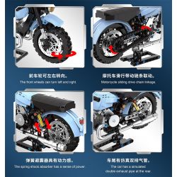 DK 7038 XE MÁY SIDECAR MA THUẬT CỦA HAGRID bộ đồ chơi xếp lắp ráp ghép mô hình Harry Potter MAGIC SIDECAR MOTORCYCLE Chú Bé Phù Thủy 700 khối