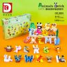 DK 5004 HÌNH CHỮ ĐỘNG VẬT NGỘ NGHĨNH bộ đồ chơi xếp lắp ráp ghép mô hình Creator ANIMALS BRICK Sáng Tạo 1151 khối