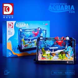 DK 7020 THỦY CUNG CÁ MẬP ĐẠI DƯƠNG bộ đồ chơi xếp lắp ráp ghép mô hình Creator ATLANTIS WORLD AQUARIA Sáng Tạo 648 khối