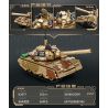 MINGDI LEIBAO K2077 2077 BỂ 88A bộ đồ chơi xếp lắp ráp ghép mô hình Military Army TYPE 88A TANK Quân Sự Bộ Đội 352 khối
