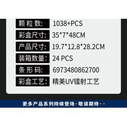 LEIBAO 8015 PHI HÀNH GIA CƠ KHÍ bộ đồ chơi xếp lắp ráp ghép mô hình OUTER SPACE ASTRONAUTS 1038 khối