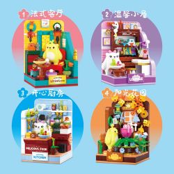 ZHEGAO 662039 GẤU VỪA CHỚM NỞ LOHAS NEST bộ đồ chơi xếp lắp ráp ghép mô hình 2292 khối