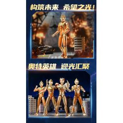 KEEPPLEY 75241 ULTRAMAN SIÊU GIÁP VÀNG TẶNG ÁNH SÁNG TỎA bộ đồ chơi xếp lắp ráp ghép mô hình Movie & Game Phim Và Trò Chơi