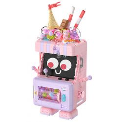 WEILE CREATION 2175 DESSERT INN GẶP GỠ VỚI BỘT KHOAI MÔN bộ đồ chơi xếp lắp ráp ghép mô hình ICE CREAM 623 khối