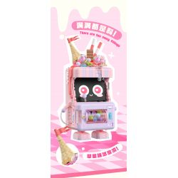 WEILE CREATION 2175 DESSERT INN GẶP GỠ VỚI BỘT KHOAI MÔN bộ đồ chơi xếp lắp ráp ghép mô hình ICE CREAM 623 khối