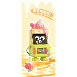 WEILE CREATION 2175 DESSERT INN GẶP GỠ VỚI BỘT KHOAI MÔN bộ đồ chơi xếp lắp ráp ghép mô hình ICE CREAM 623 khối