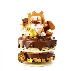 GEKKOSHA 802031 BÁNH LẮC THÚ CƯNG DỄ THƯƠNG SÓC HẠT DẺ bộ đồ chơi xếp lắp ráp ghép mô hình Arts & Crafts SHAKE