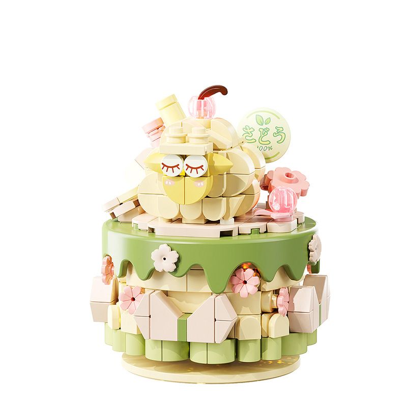 GEKKOSHA 802033 BÁNH LẮC THÚ CƯNG ĐÁNG YÊU CHÚ CỪU NHỎ NHÂN MATCHA bộ đồ chơi xếp lắp ráp ghép mô hình Arts & Crafts SHAKE