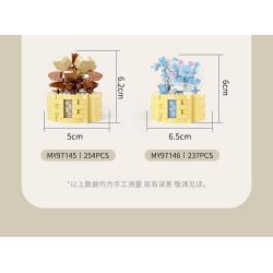 MOYU BLOCK MY97140 97140 YÊU TINH TRONG CHẬU MÙA XUÂN TÀN PHAI bộ đồ chơi xếp lắp ráp ghép mô hình Creator Sáng Tạo 317 khối