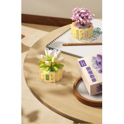 MOYU BLOCK MY97140 97140 YÊU TINH TRONG CHẬU MÙA XUÂN TÀN PHAI bộ đồ chơi xếp lắp ráp ghép mô hình Creator Sáng Tạo 317 khối