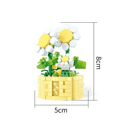 MOYU BLOCK MY97142 97142 YÊU TINH TRONG CHẬU SINH RA HƯỚNG VỀ PHÍA MẶT TRỜI bộ đồ chơi xếp lắp ráp ghép mô hình Creator Sáng Tạo 290 khối